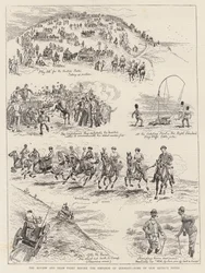 De recensie en schijngevecht voor de keizer van Duitsland, enkele aantekeningen van onze kunstenaar